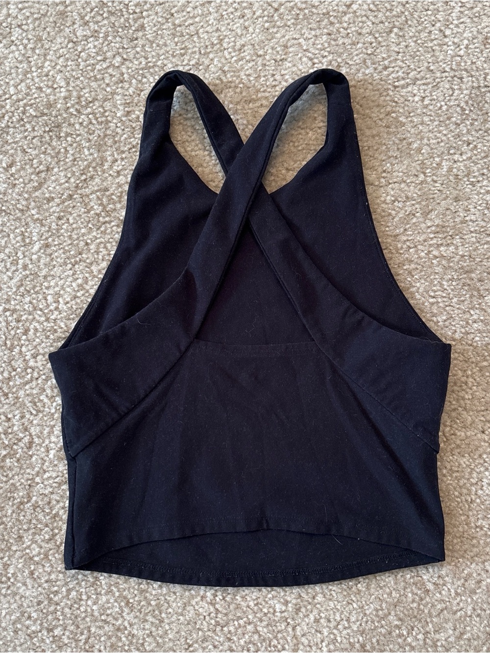 Abercrombie Black Cross‑Back Women’s Tank Top Size XS